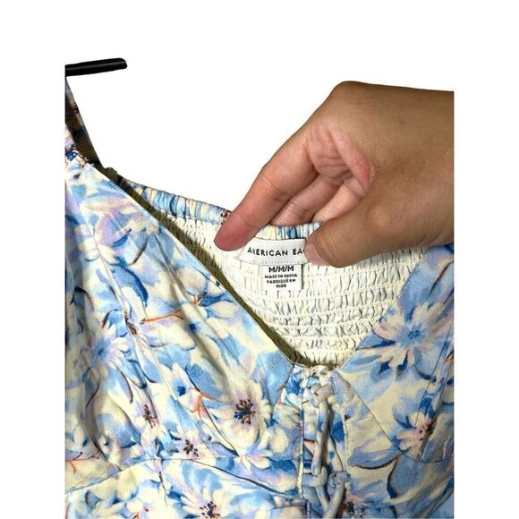 American Eagle Floral Print Cropped Top Size M - Picture 4 of 7